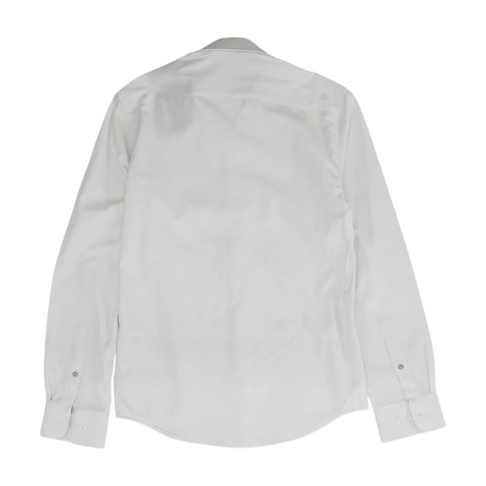 White Solid Long Sleeve Button Down - Image 2