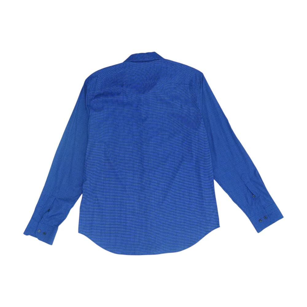 Navy Print Long Sleeve Button Down - Image 2