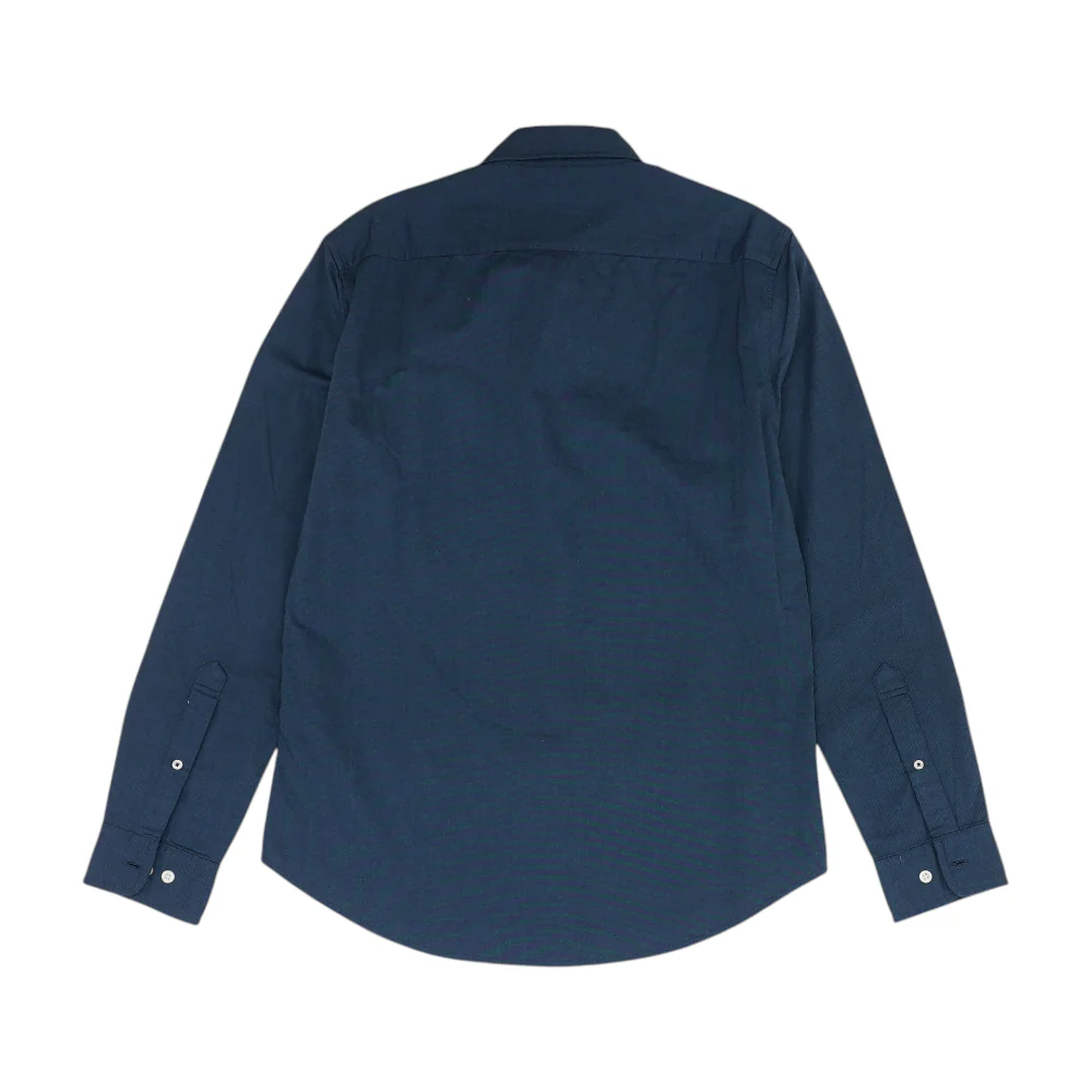 Navy Solid Long Sleeve Button Down - Image 2