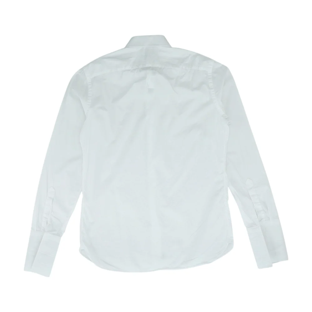White Solid Long Sleeve Button Down - Image 2