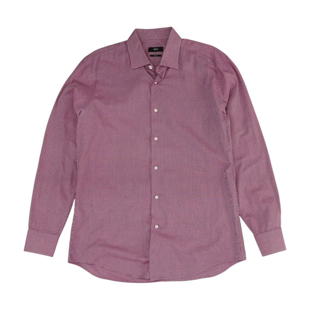 Pink Check Long Sleeve Button Down