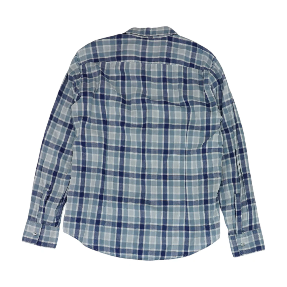 Blue Plaid Long Sleeve Button Down - Image 2