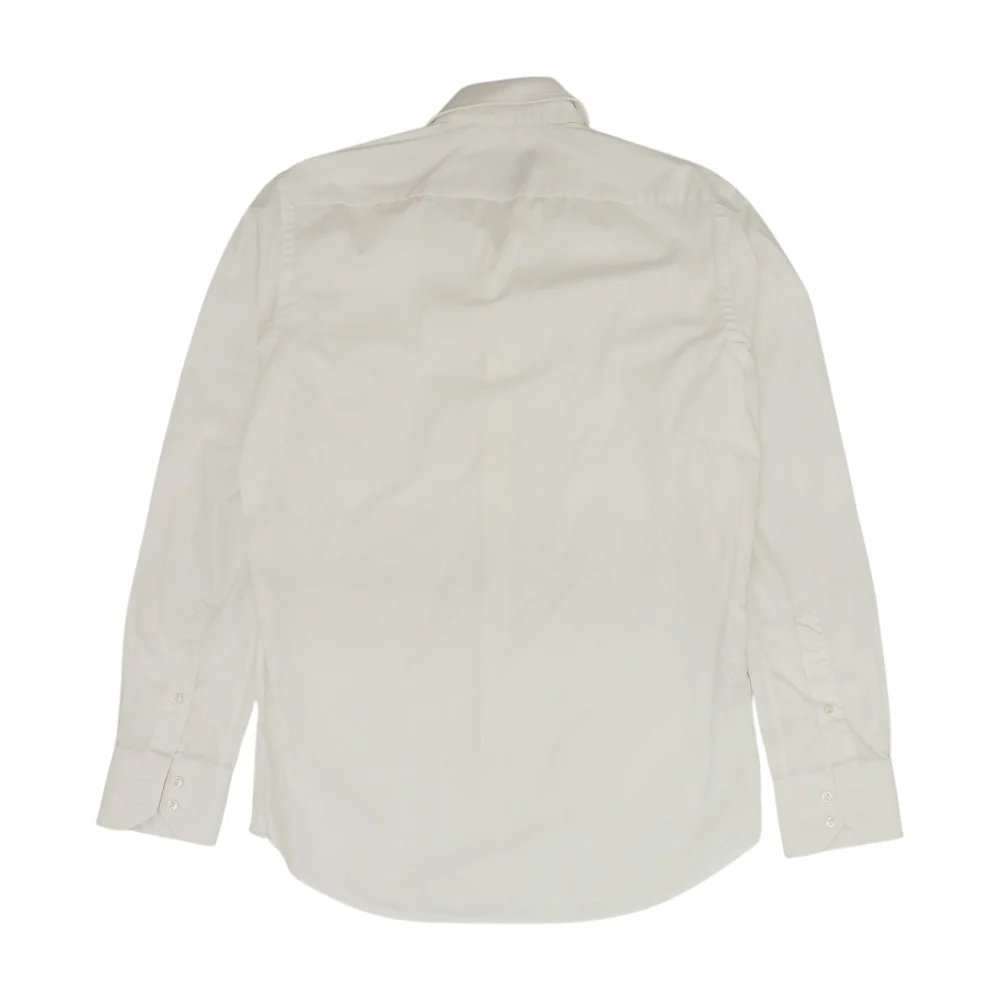 White Solid Long Sleeve Button Down - Image 2