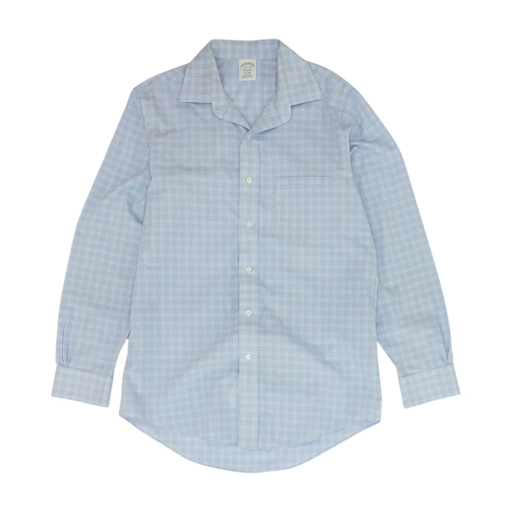 Blue Plaid Long Sleeve Button Down
