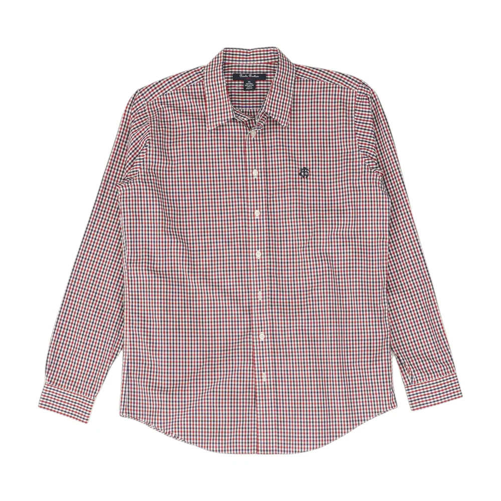 Red Plaid Long Sleeve Button Down