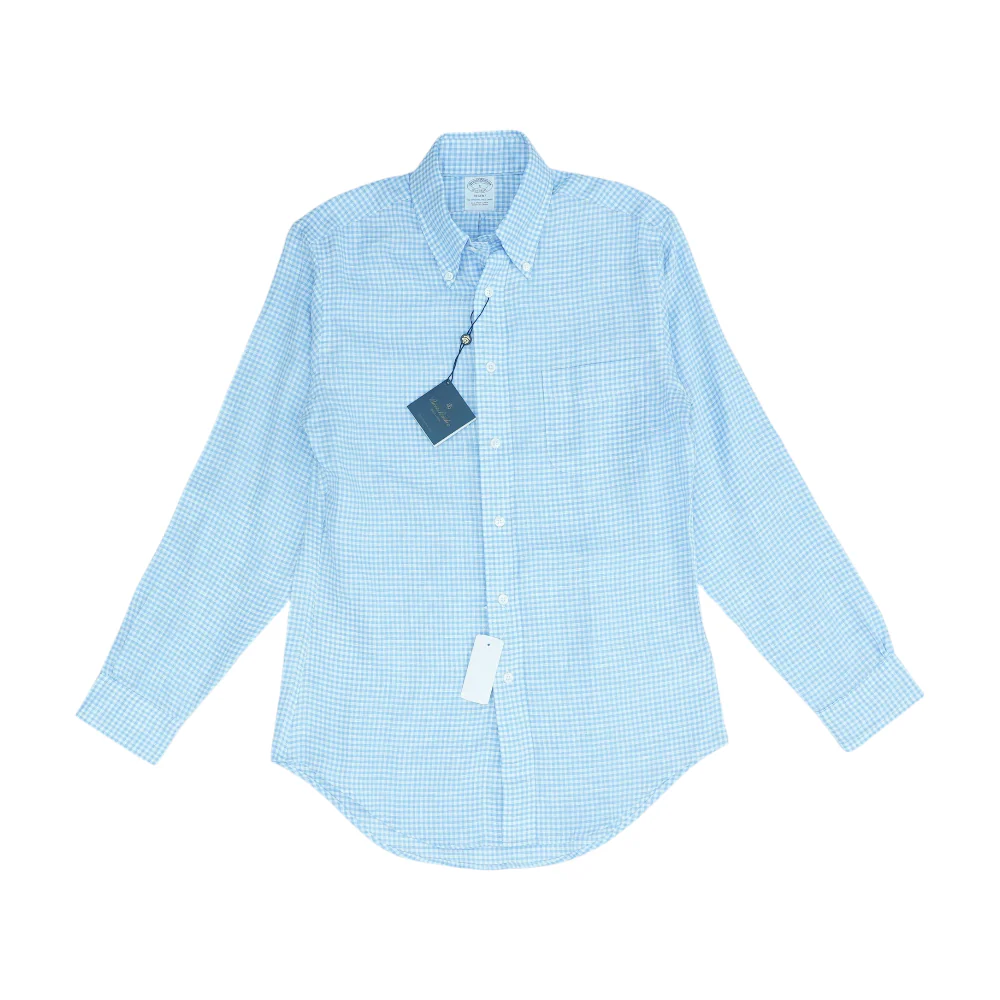 Blue Check Long Sleeve Button Down