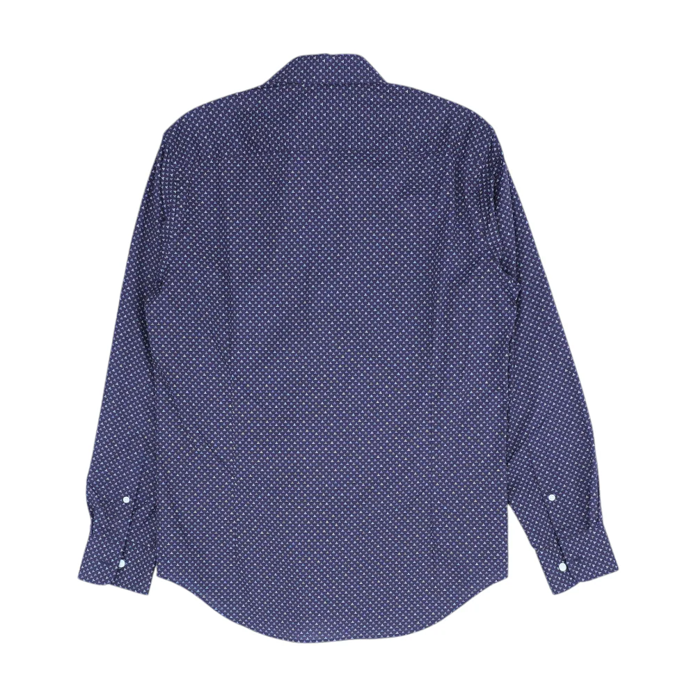Purple Geometric Long Sleeve Button Down - Image 2
