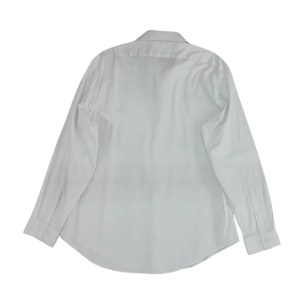 White Solid Long Sleeve Button Down - Image 2