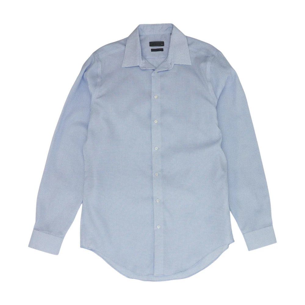 Blue Tall Check Long Sleeve Button Down