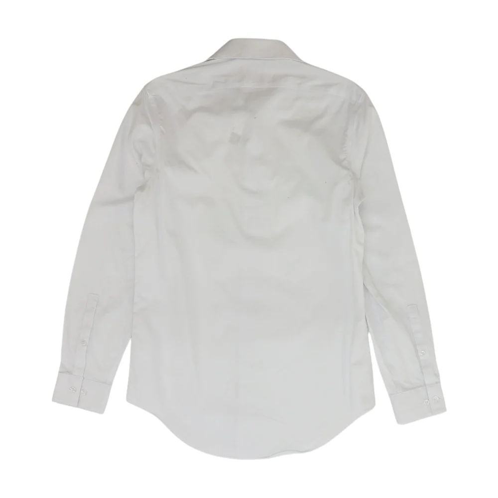 White Solid Long Sleeve Button Down - Image 2