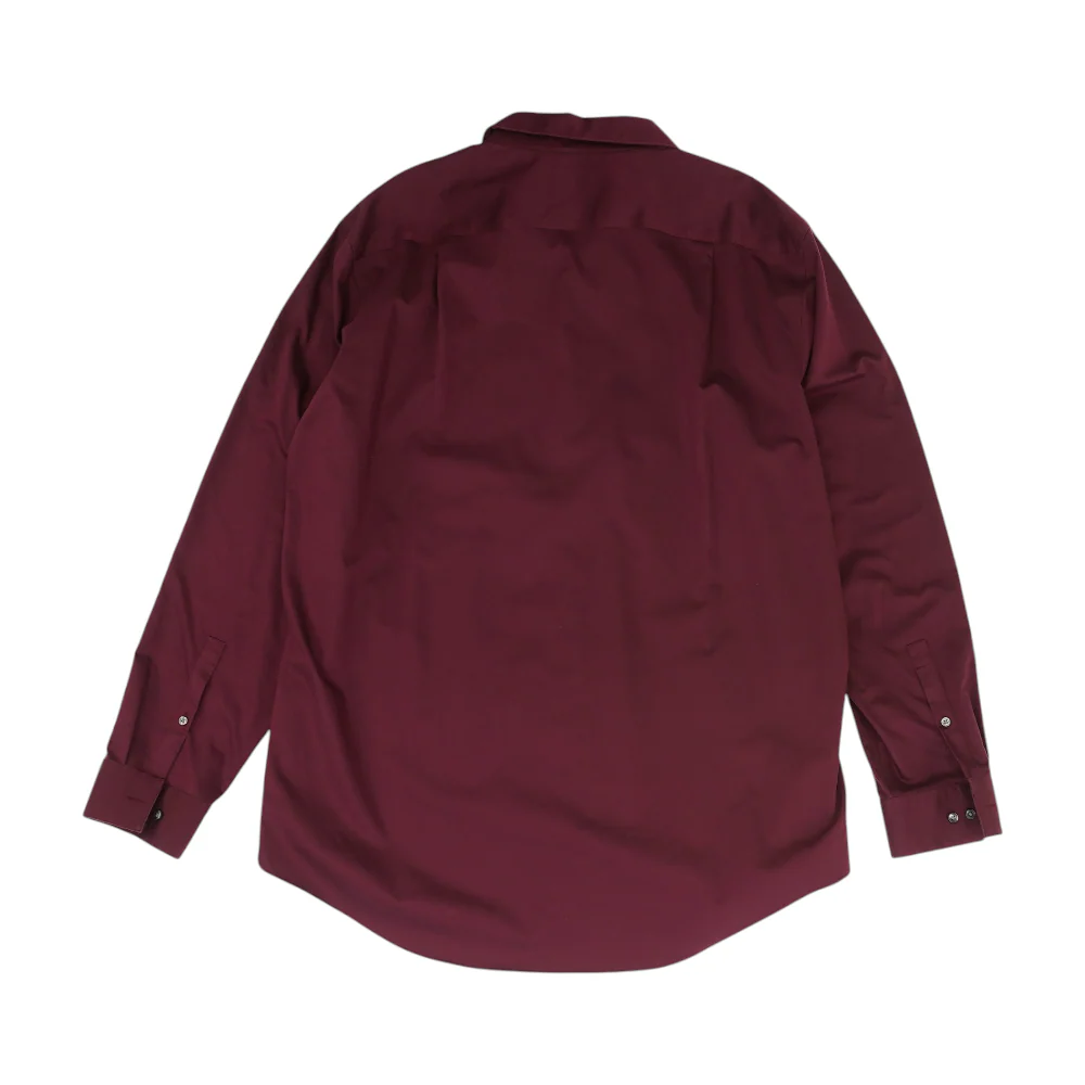 Burgundy Solid Long Sleeve Button Down - Image 2