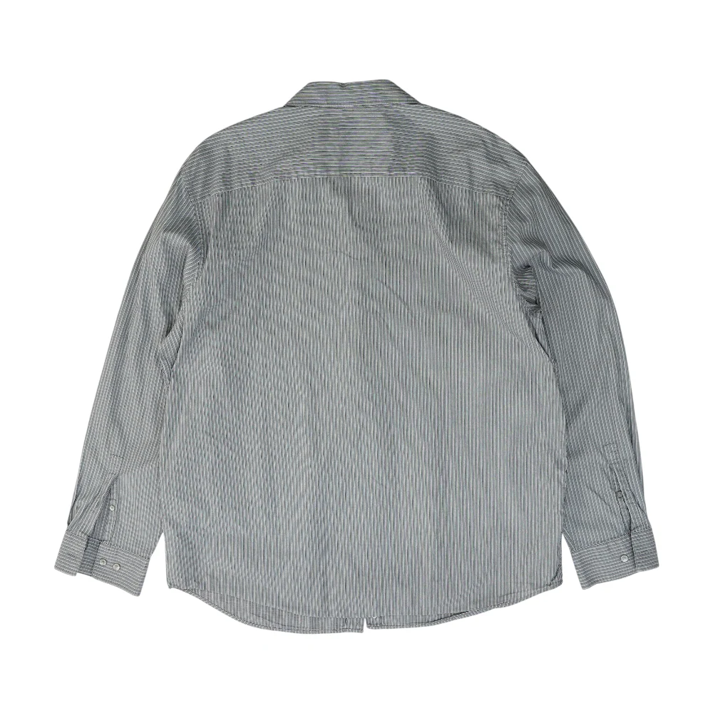 Gray Striped Long Sleeve Button Down - Image 2