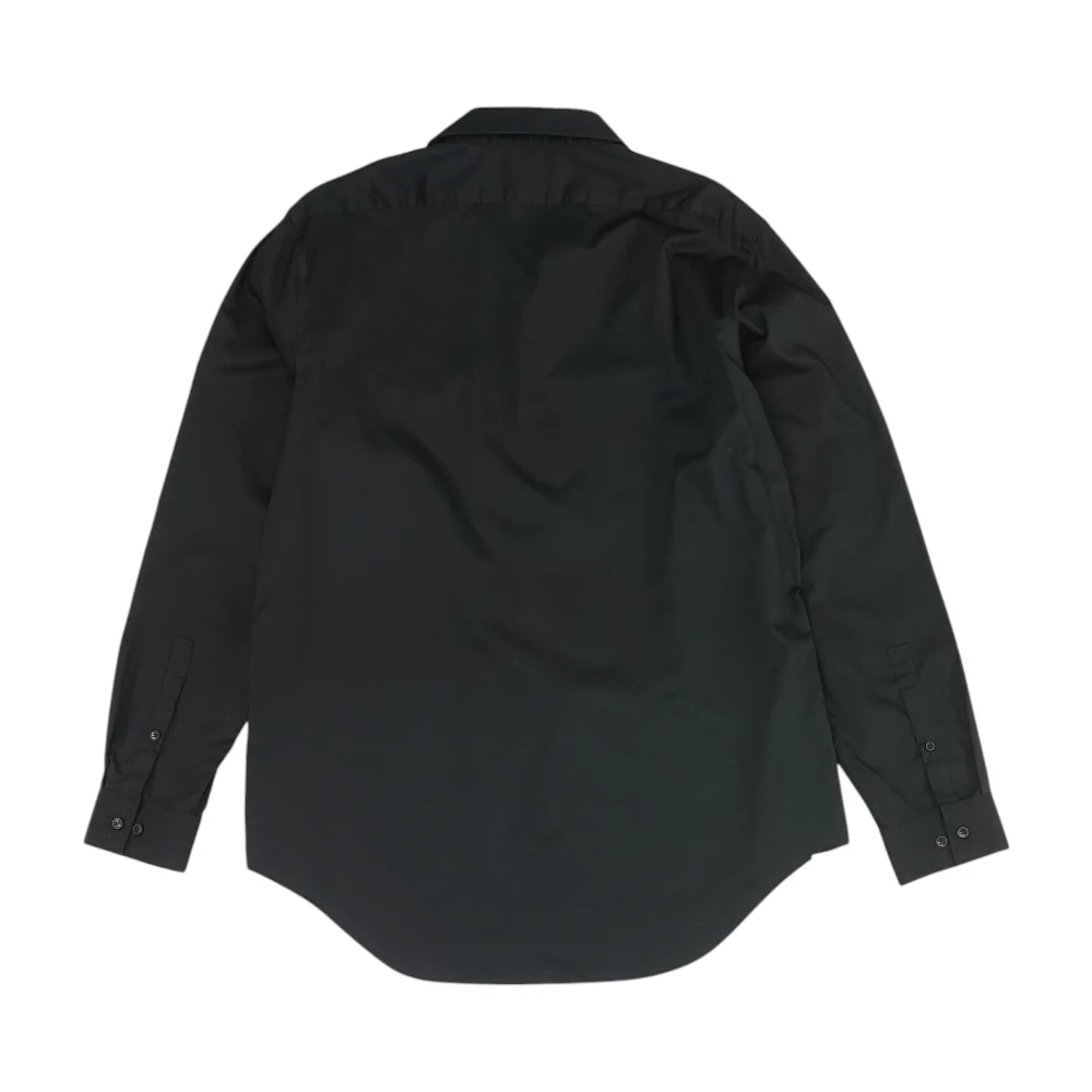 Black Solid Long Sleeve Button Down - Image 2