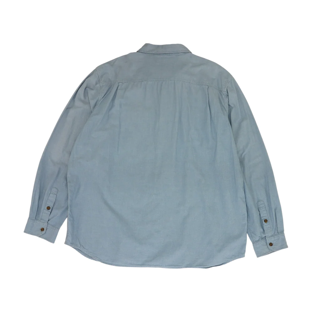Blue Tall Solid Long Sleeve Button Down - Image 2