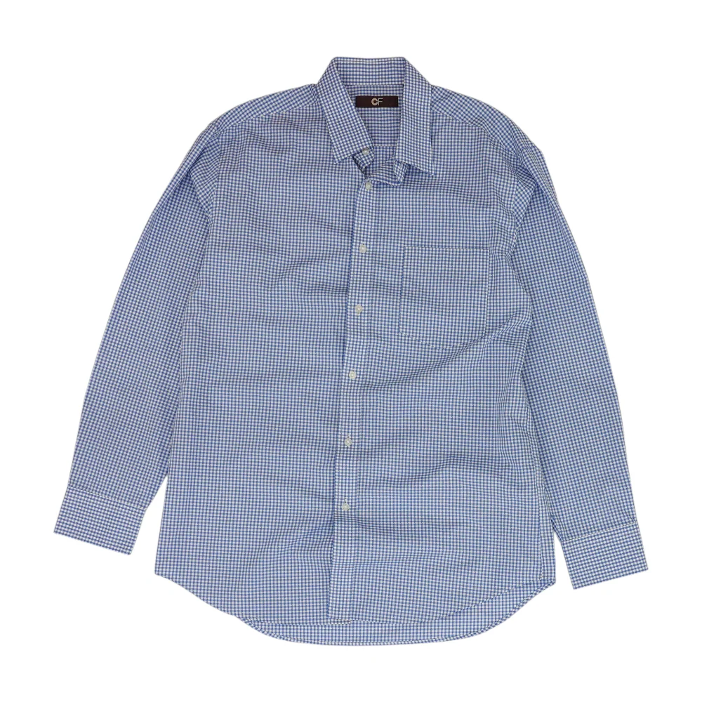 Blue Check Long Sleeve Button Down