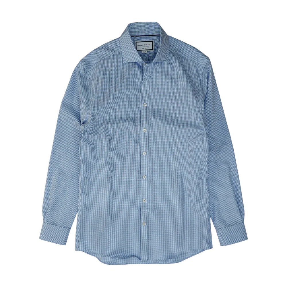 Blue Print Long Sleeve Button Down