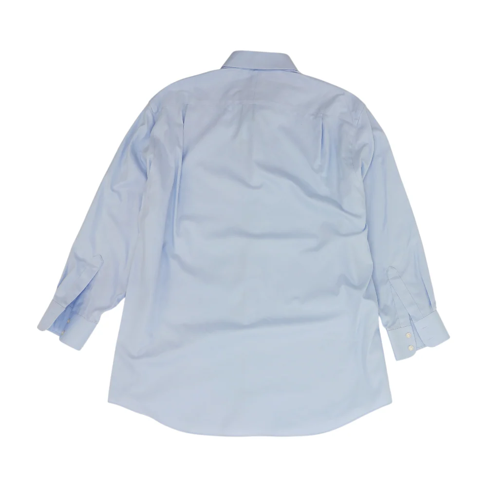 Blue Solid Long Sleeve Button Down - Image 2