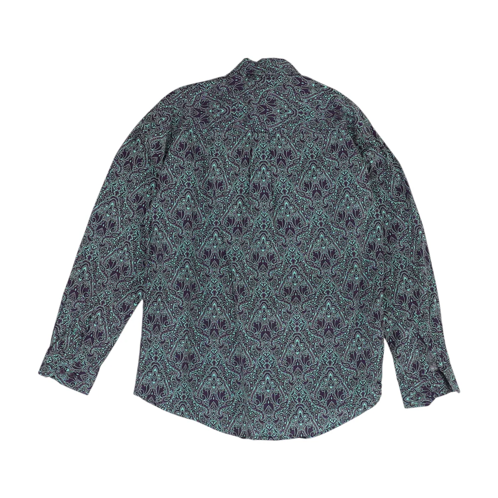Purple Paisley Long Sleeve Button Down - Image 2