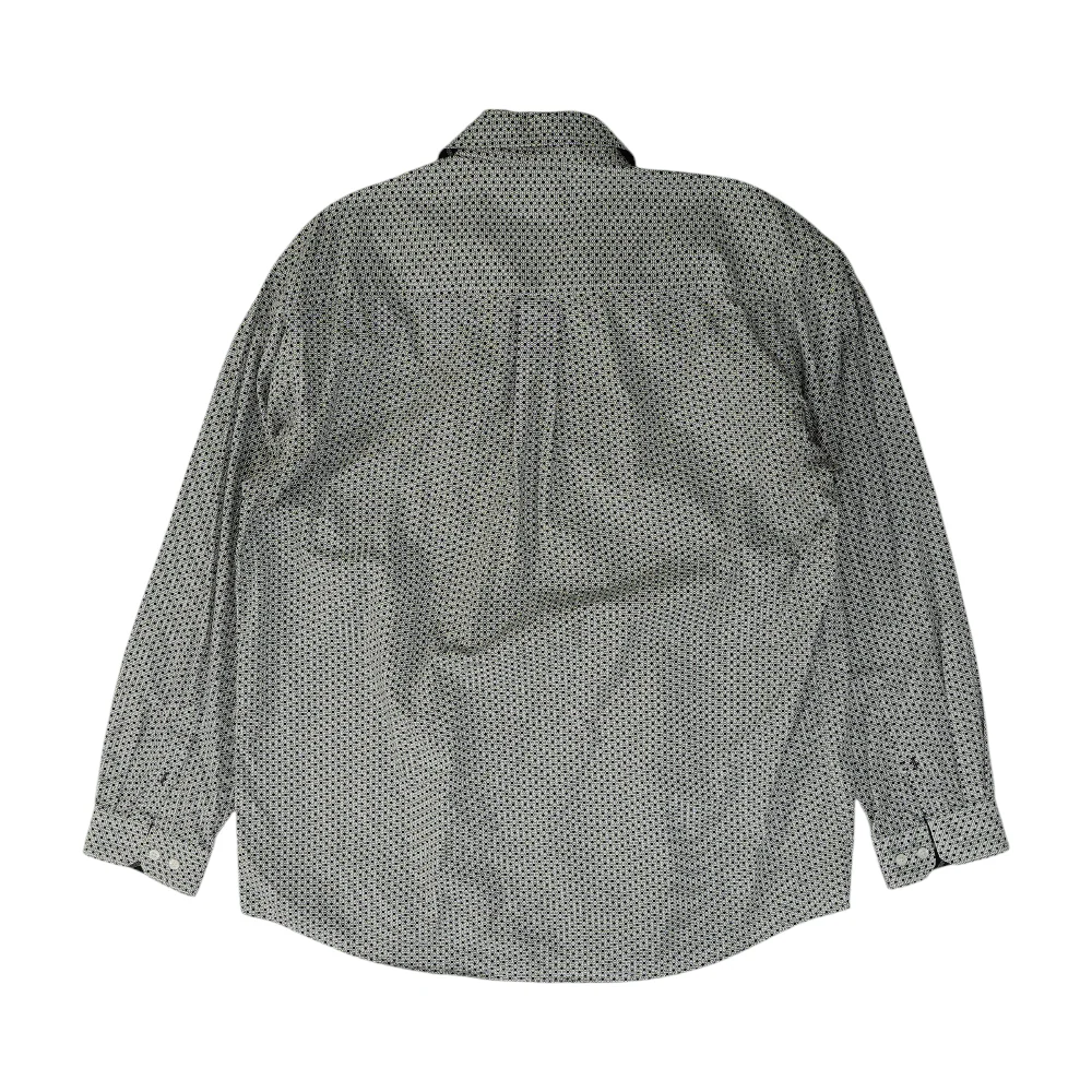 Black Print Long Sleeve Button Down - Image 2