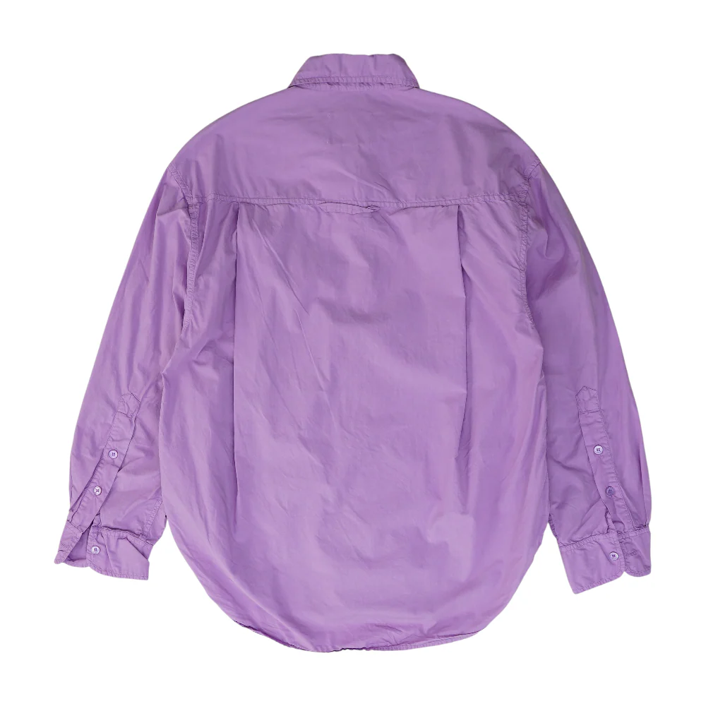 Purple Solid Long Sleeve Button Down - Image 2