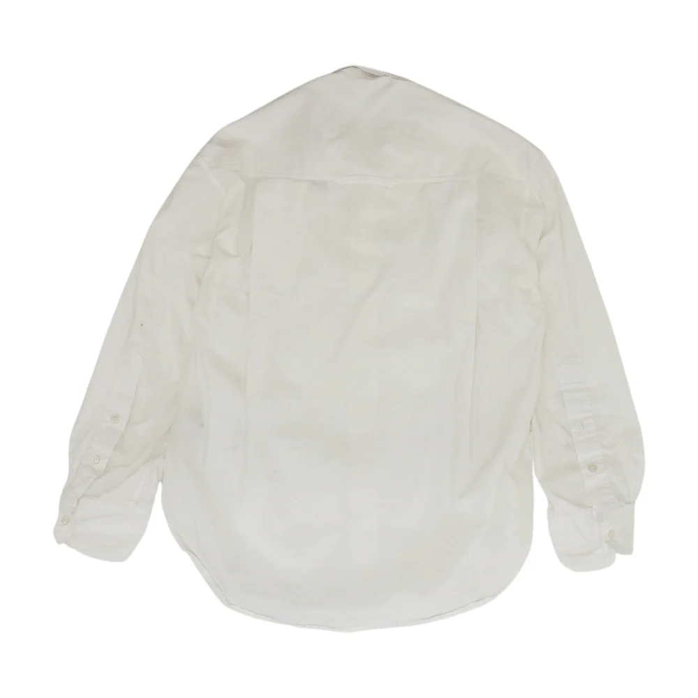 White Solid Long Sleeve Button Down - Image 2