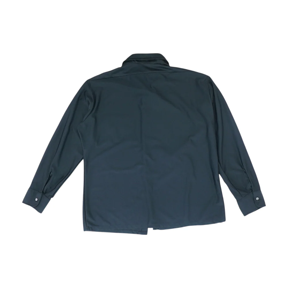 Vintage Black Solid Long Sleeve Button Down - Image 2