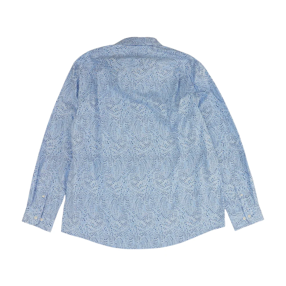 Blue Paisley Long Sleeve Button Down - Image 2