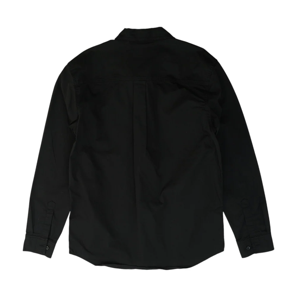 Black Tall Solid Long Sleeve Button Down - Image 2