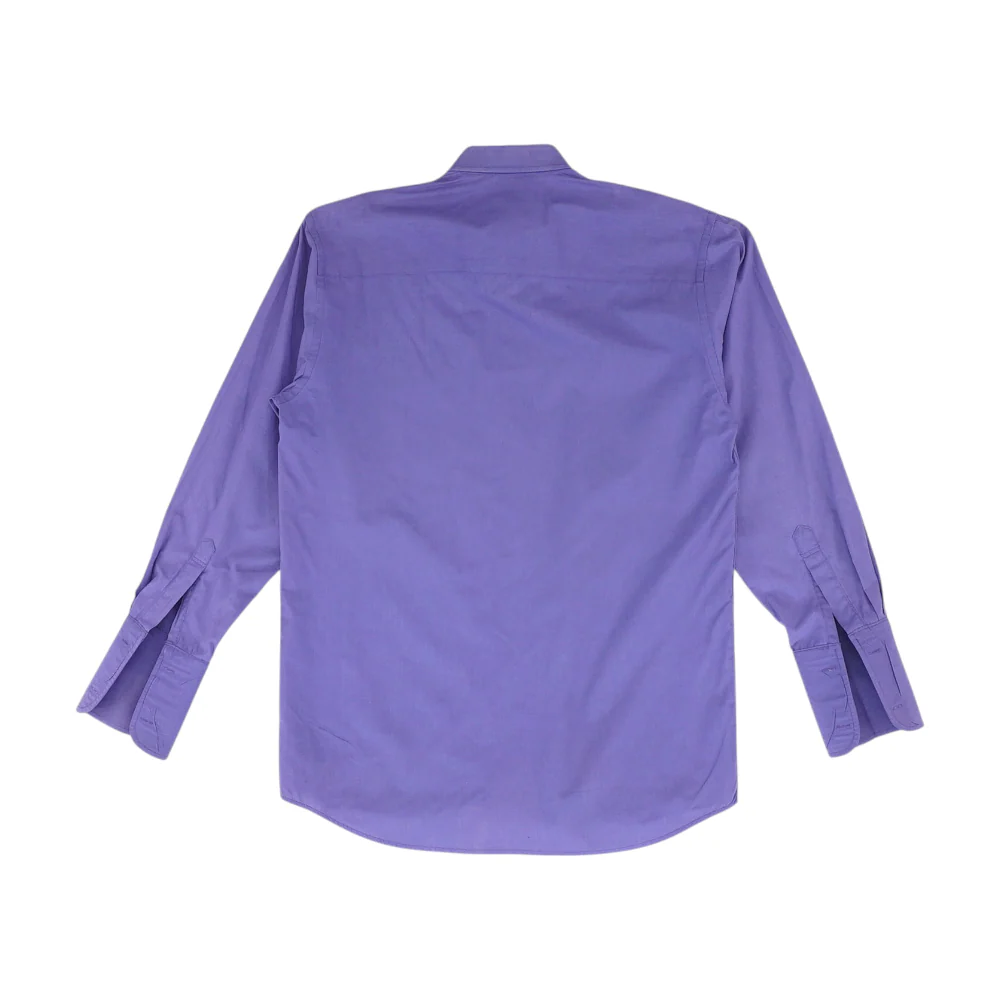 Purple Solid Long Sleeve Button Down - Image 2