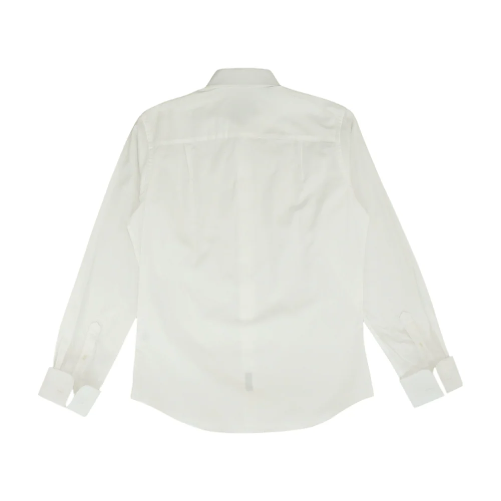 White Solid Long Sleeve Button Down - Image 2