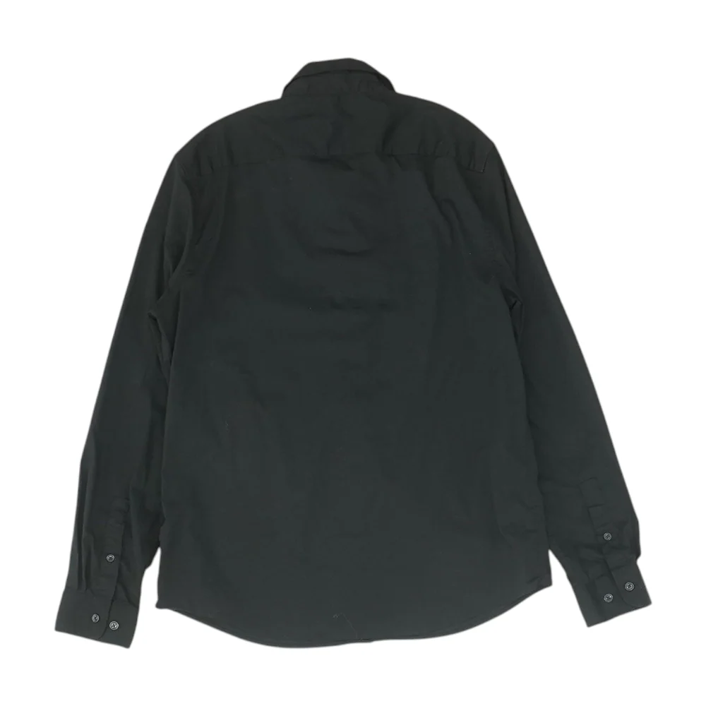 Black Solid Long Sleeve Button Down - Image 2