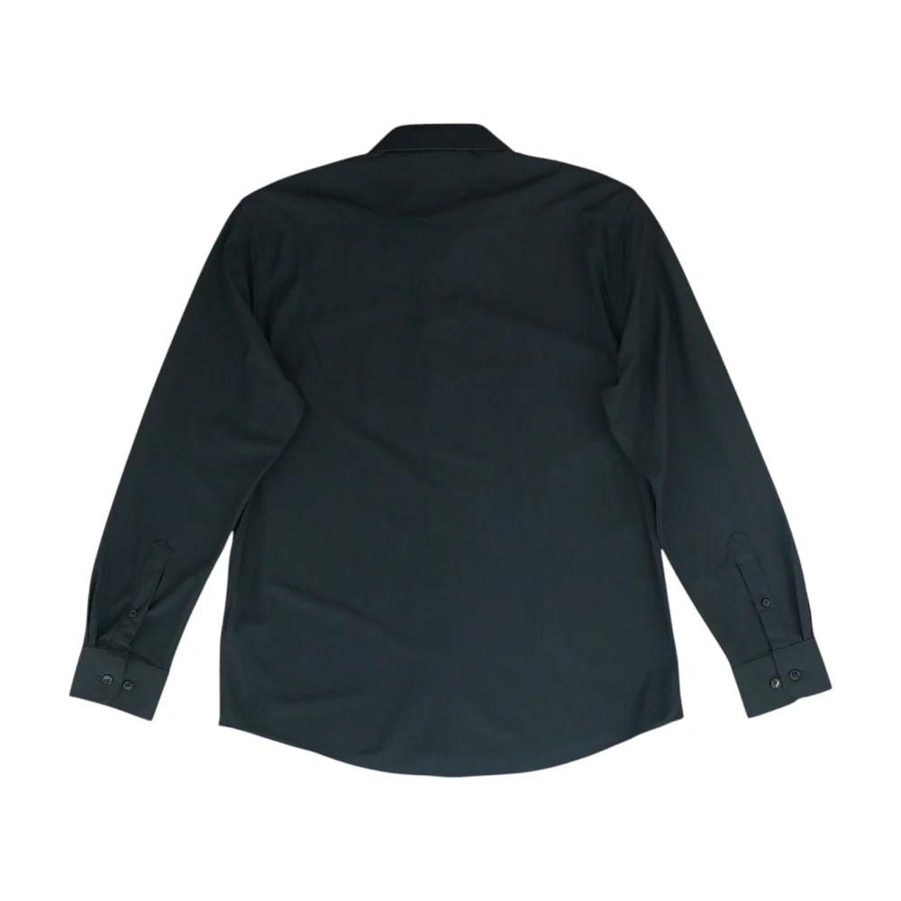 Black Solid Long Sleeve Button Down - Image 2