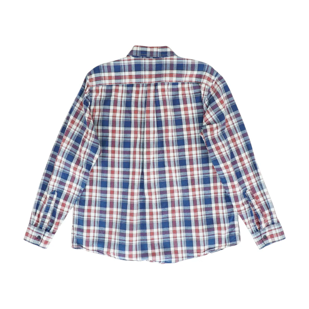 Blue Plaid Long Sleeve Button Down - Image 2