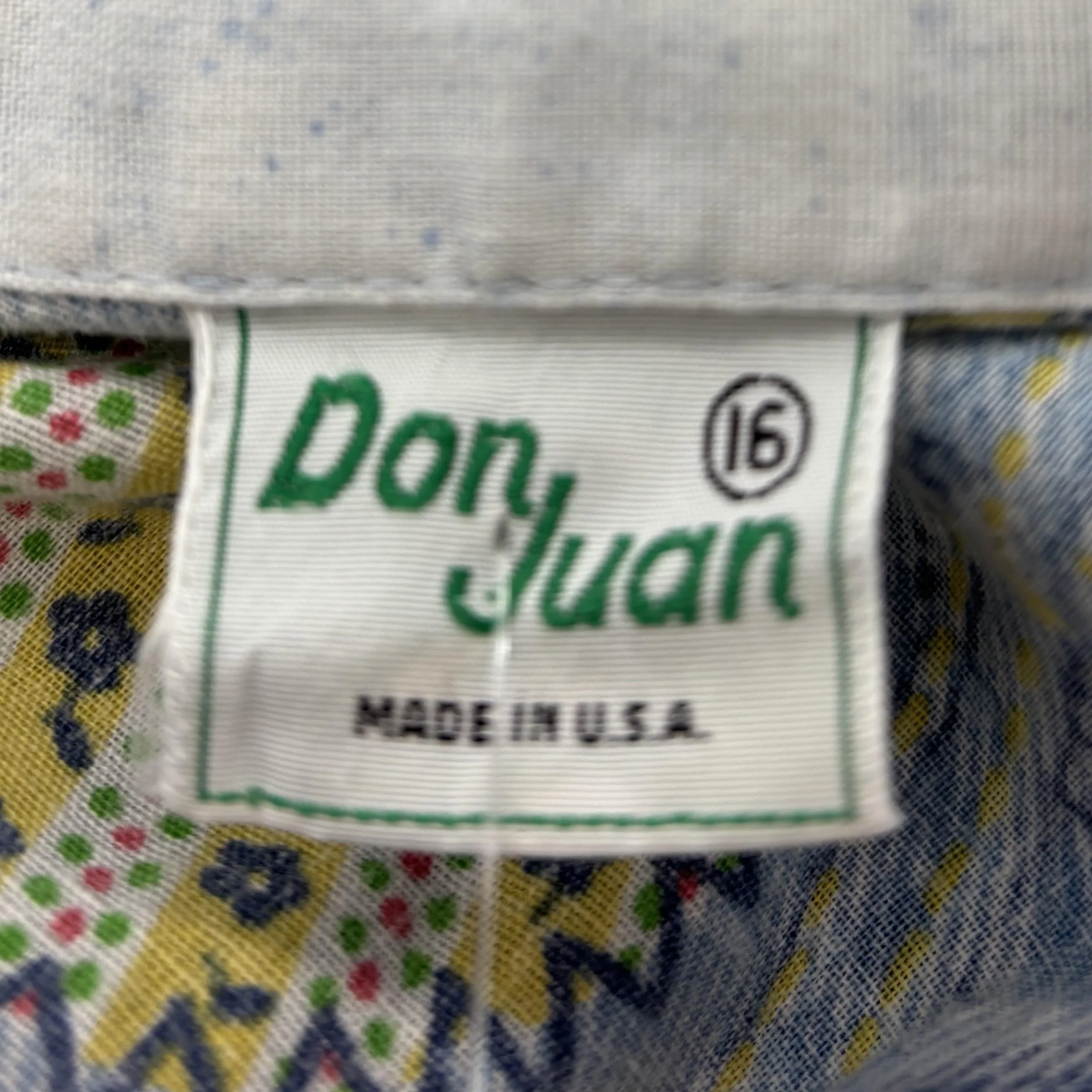 Blue Print Long Sleeve Button Down - Image 3
