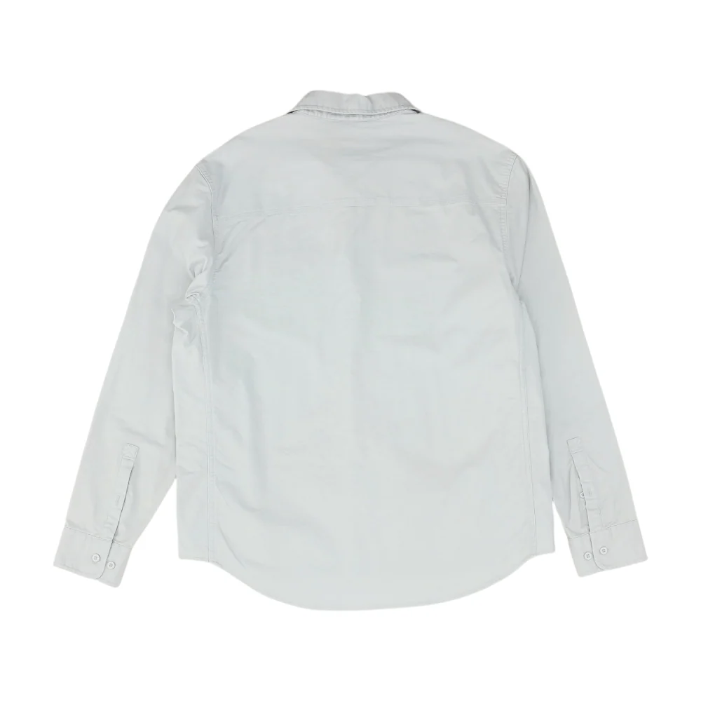 Blue Solid Long Sleeve Button Down - Image 2