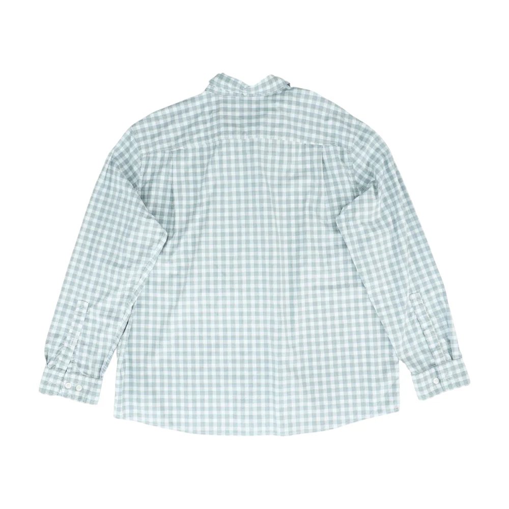 Gray Plaid Long Sleeve Button Down - Image 2