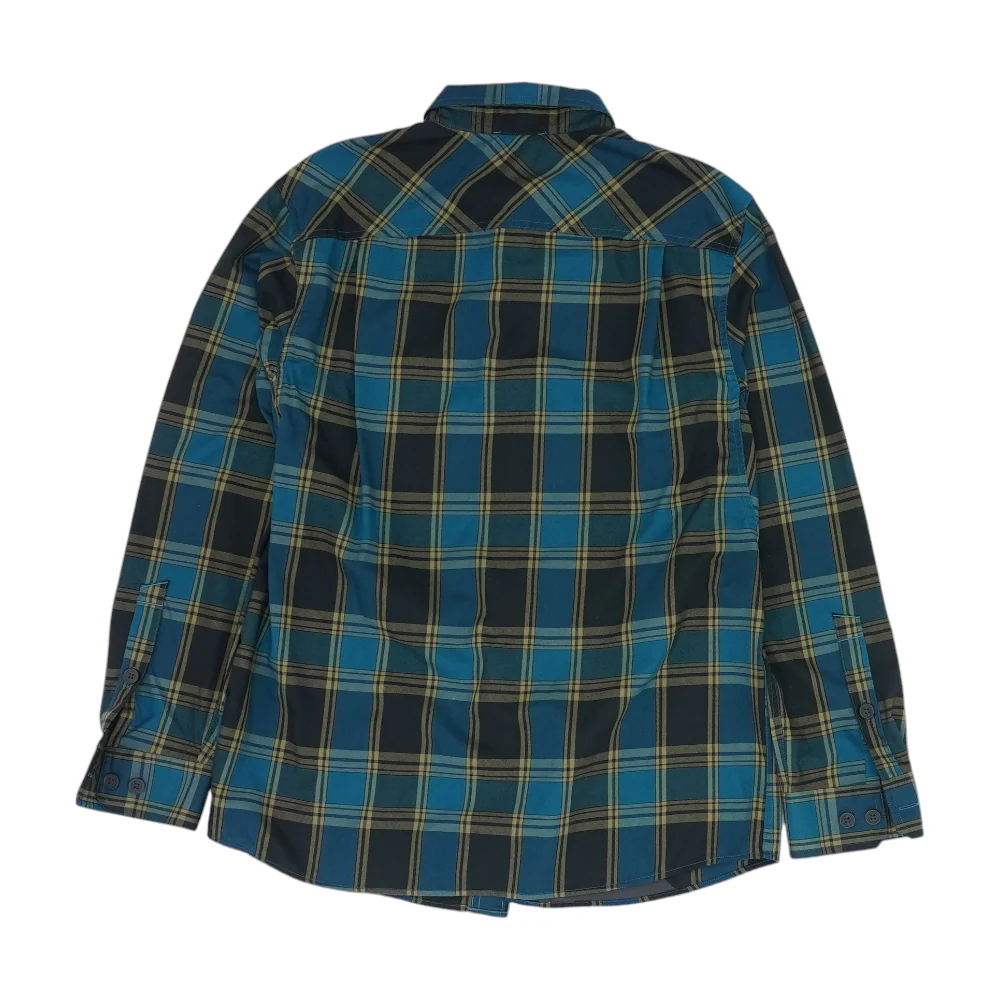 Blue Plaid Long Sleeve Button Down - Image 2