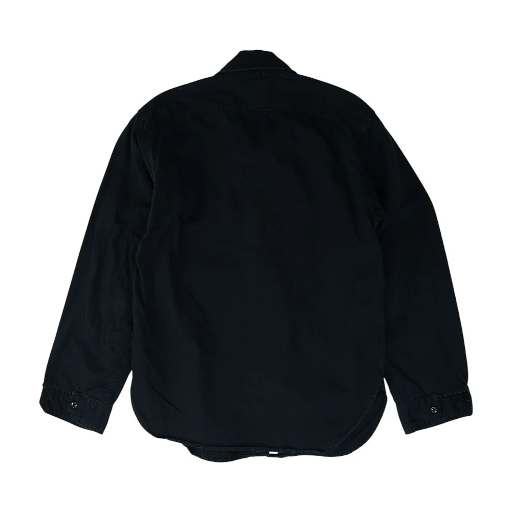 Navy Solid Long Sleeve Button Down - Image 2