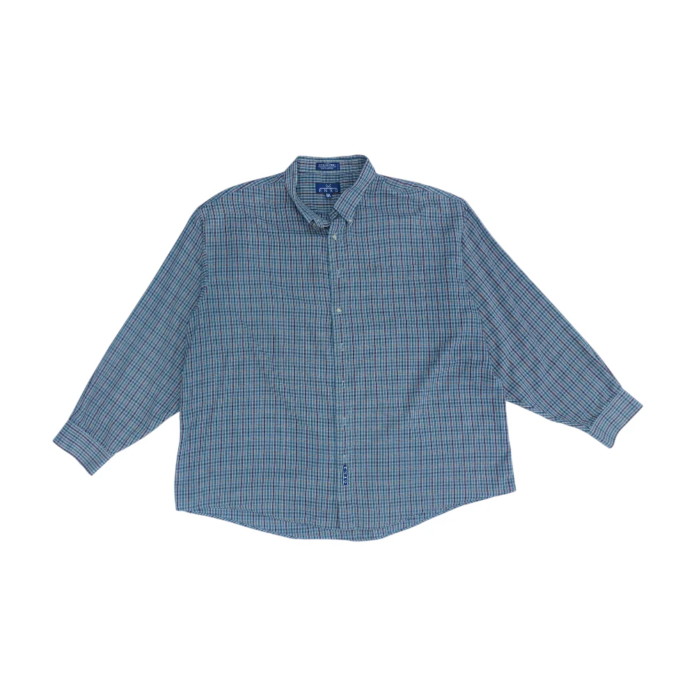 Brown Tall Plaid Long Sleeve Button Down