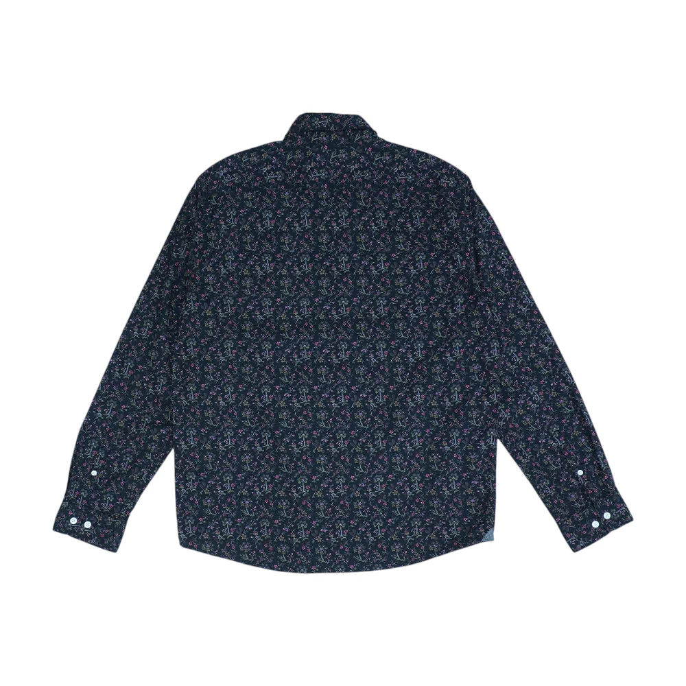 Black Floral Long Sleeve Button Down - Image 2