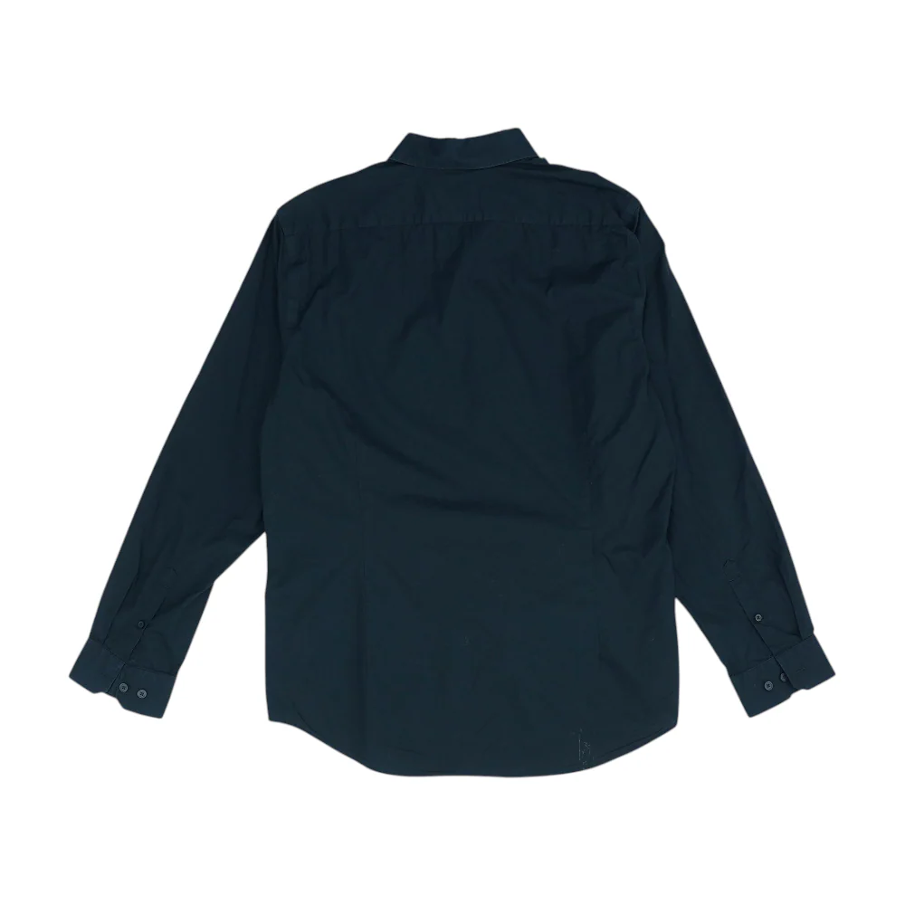 Black Solid Long Sleeve Button Down - Image 2