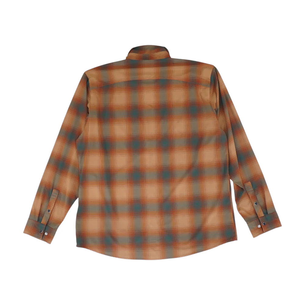 Orange Plaid Long Sleeve Button Down - Image 2