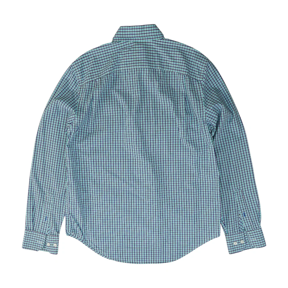 Blue Check Long Sleeve Button Down - Image 2