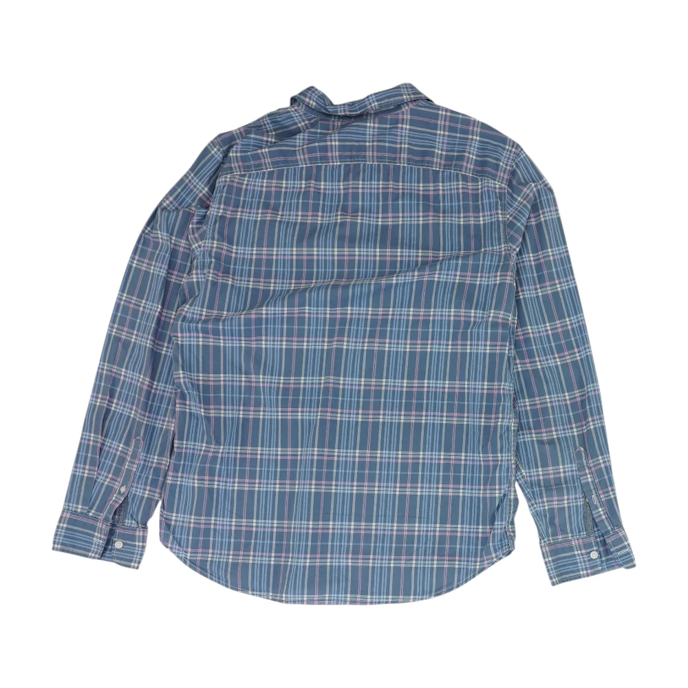 Blue Plaid Long Sleeve Button Down - Image 2