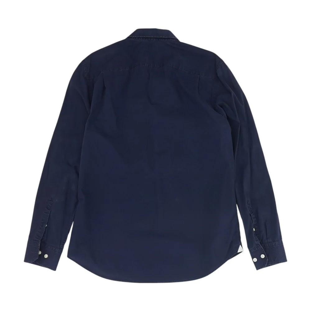 Navy Solid Long Sleeve Button Down - Image 2