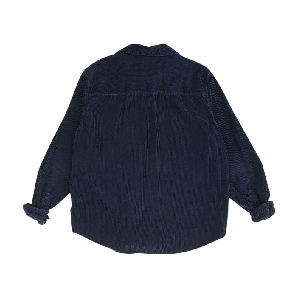 Navy Solid Long Sleeve Button Down - Image 2