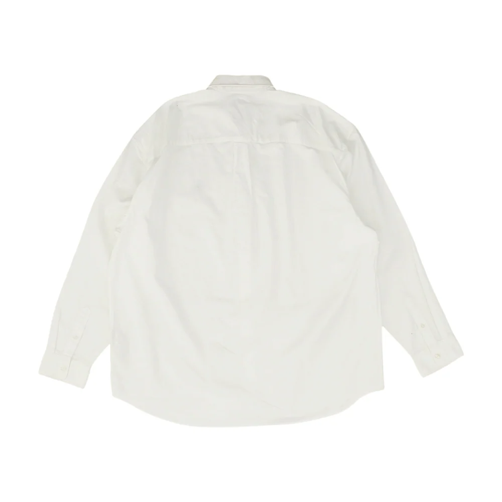 White Tall Solid Long Sleeve Button Down - Image 2