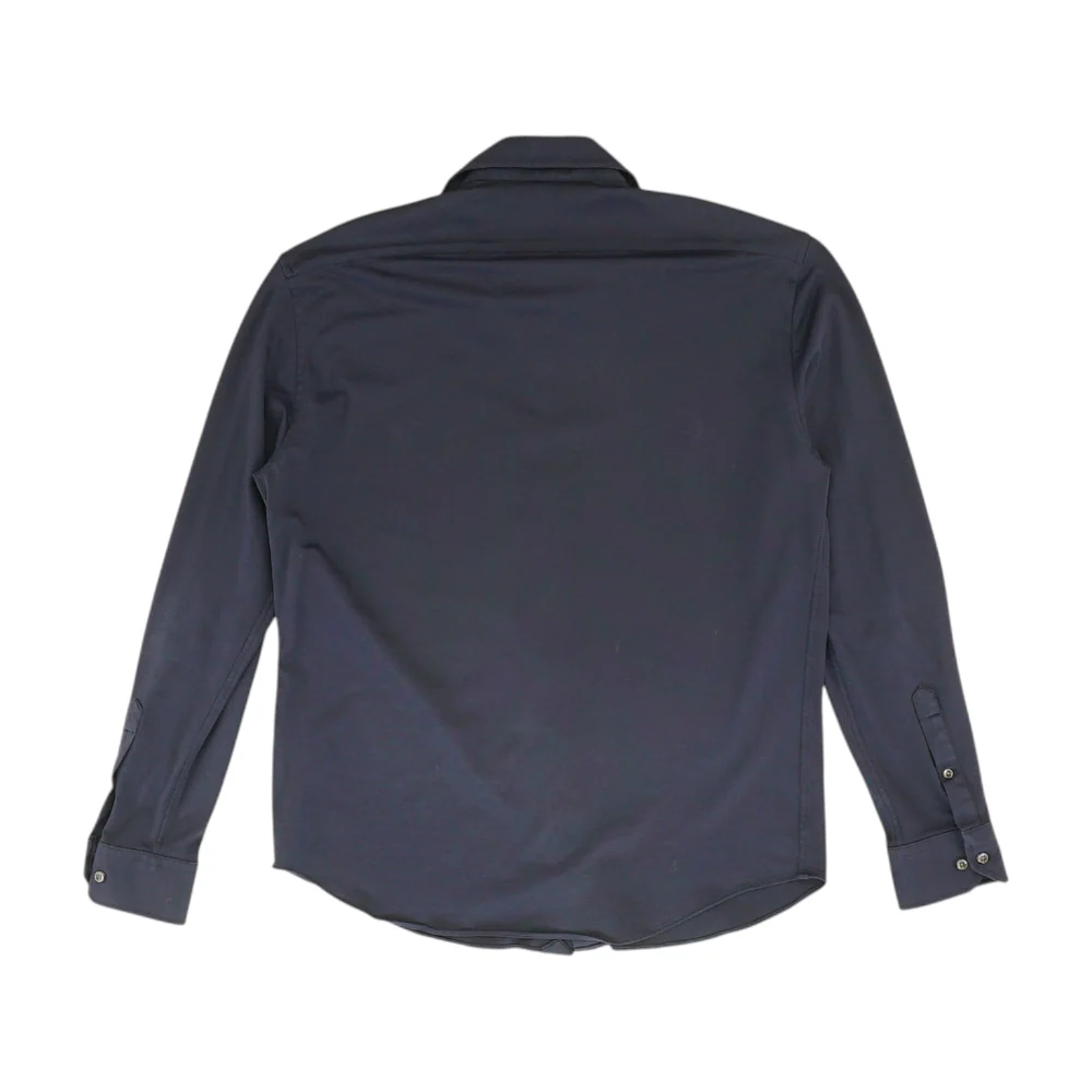 Navy Solid Long Sleeve Button Down - Image 2