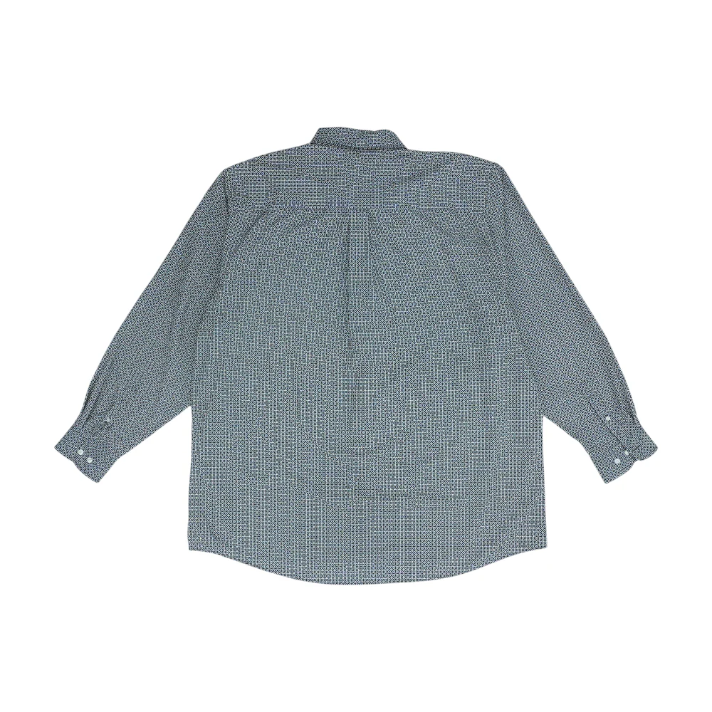 White Tall Abstract Long Sleeve Button Down - Image 2