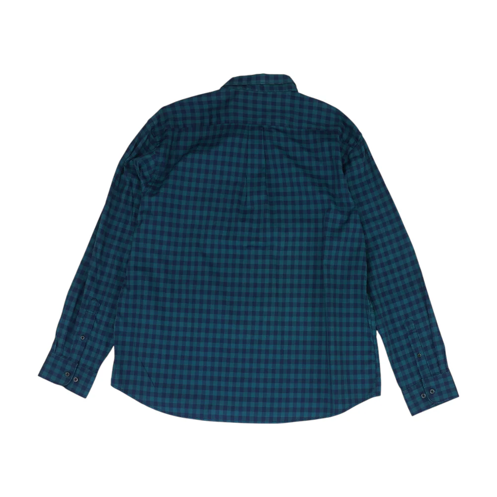 Teal Check Long Sleeve Button Down - Image 2